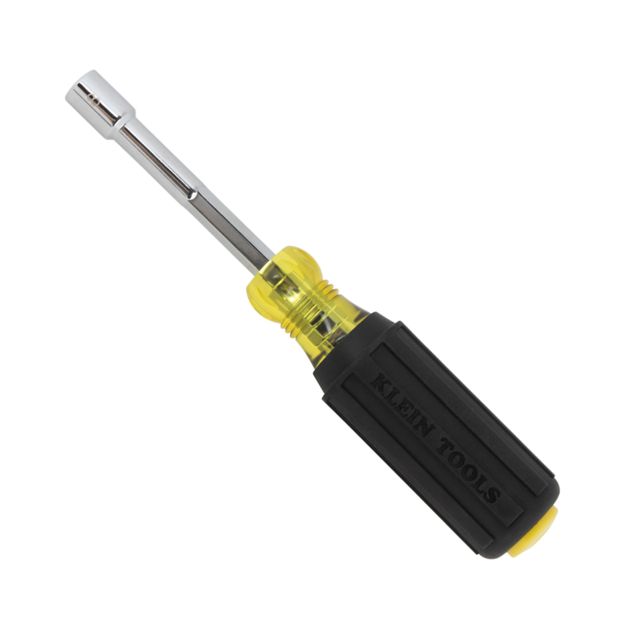 Metric Magnetic Color-Coded Nut Driver, Heavy-Duty Hollow-Shaft, 8mm, Klein Tools Model# 65408MAGM